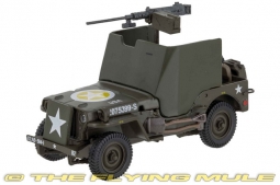 Jeep Diecast Model, US Army 82nd Airborne Div, Ardennes, Belgium