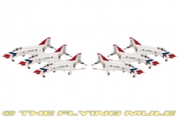 F-4E Phantom II Diecast Model, USAF Thunderbirds, 6-Piece Set