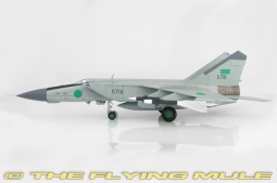 MiG-25PD Foxbat-E Diecast Model, Libyan Air Force 1025th Aerial Sqn, Black 6717