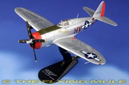 P-47D Thunderbolt Diecast Model, USAAF 56th FG, 61st FS, #42-26044 Silver Lady