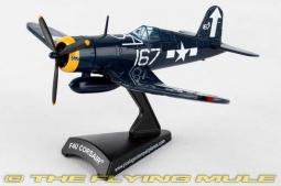 F4U Corsair Diecast Model, USN VF-84 Wolf Gang, White 167, Roger Hedrick - NOV PRE-ORDER