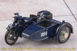 M20 Motorcycle w/Sidecar Diecast Model, Royal Navy