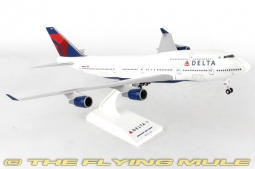 747-400 Display Model, Delta Air Lines, w/Landing Gear