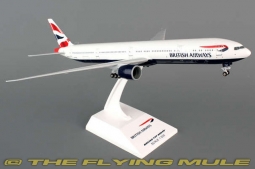 777-300 Display Model, British Airways, w/Landing Gear