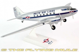 DC-3 Display Model, Delta Air Lines, NC28341, w/Landing Gear