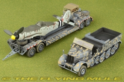 Sd.Kfz.9 Half-Track Diecast Model, German Army, w/Fw 190 Fuselage on Trailer