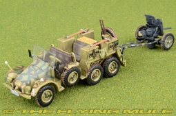 Kfz.69 Protze Truck Diecast Model, German Army, w/3.7cm Pak 36