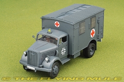 Kfz.305 Blitz Ambulance Diecast Model, German Army, France, 1940, w/1 Figure